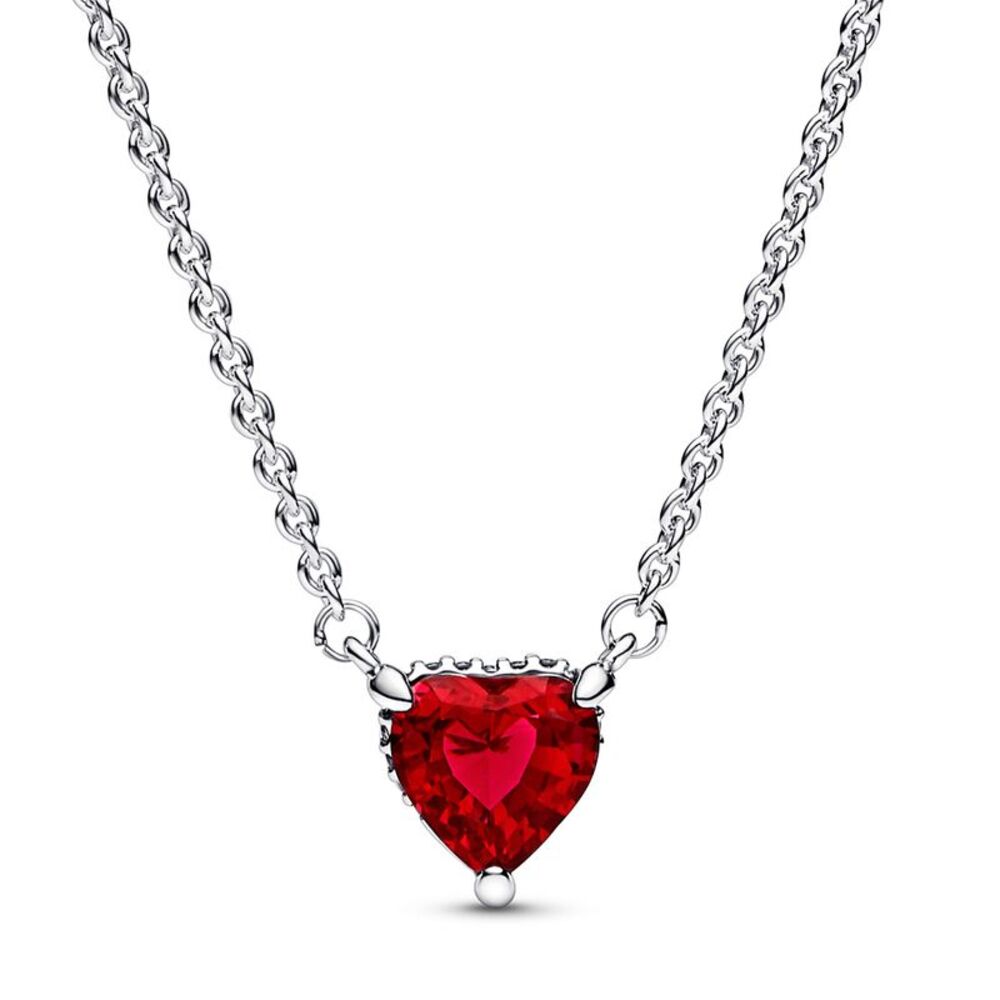 Pandora Sparkling Heart Halo Pendant Collier Necklace